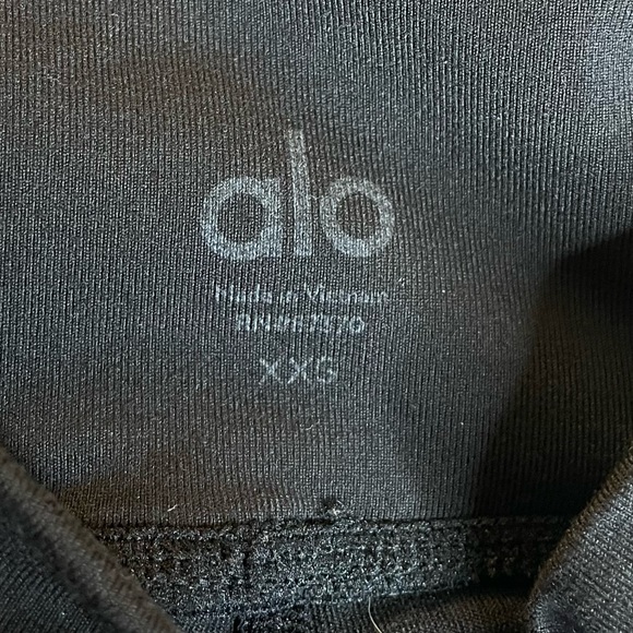 alo High Waist Wrapped Stirrup Leggings in Black - - Picture 3 of 14